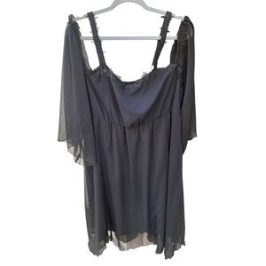 Bloomchic Curve Cold shoulder Sheer Dress I Size: 18-20 US